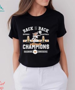 Top Back To Back Volleyball Champions Texas Longhorns T Shirt