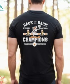 Top Back To Back Volleyball Champions Texas Longhorns T Shirt, hoodie, sweater, long sleeve and tank top Top Back To Back Volleyball Champions Texas Longhorns T Shirt