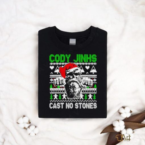 Top Cody Jinks cast no stones ugly Christmas shirt