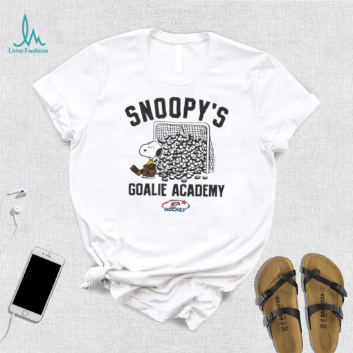 Top Peanuts x USA Hockey Snoopy’s Goalie Academy shirt