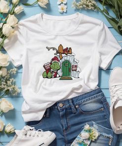 Top The Grinch X Peanuts Grinch Nuts The Mean One Cartoon Christmas T Shirt
