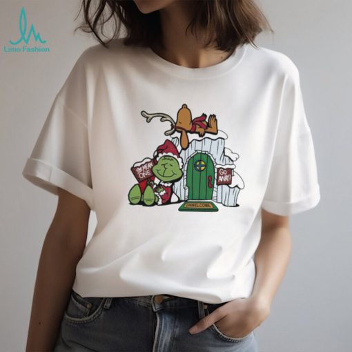Top The Grinch X Peanuts Grinch Nuts The Mean One Cartoon Christmas T Shirt