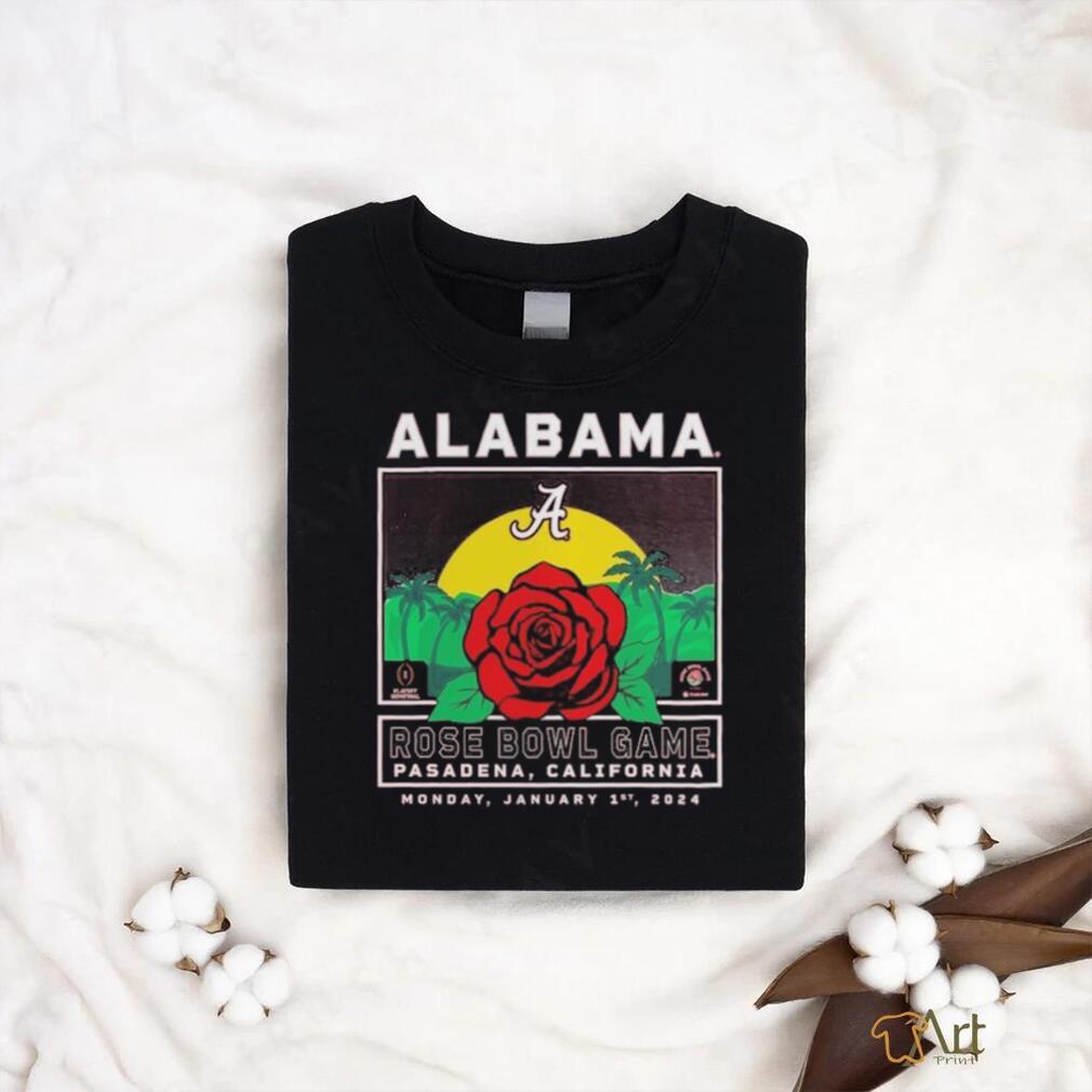 Top alabama Crimson Tide 2024 rose bowl game Pasadena California shirt Top alabama Crimson Tide 2024 rose bowl game Pasadena California shirt