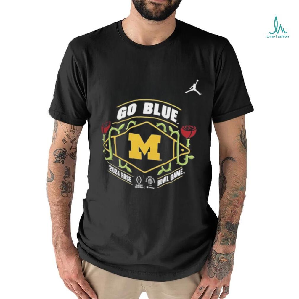 Top college Football Playoff Jordan 2024 #1 Michigan Rose Bowl Bound shirt Top college Football Playoff Jordan 2024 #1 Michigan Rose Bowl Bound shirt