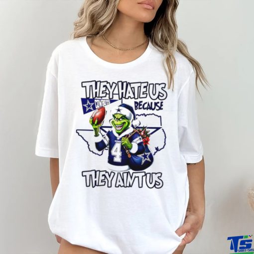 Top grinch they hate us because they ain’t us Dallas Cowboys football Xmas gift shirt