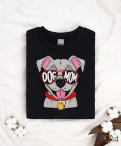 Top pit Bull Glasses Dog Mom shirt