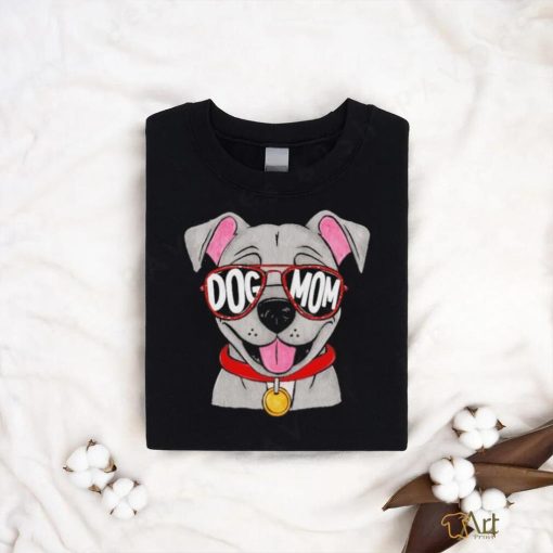 Top pit Bull Glasses Dog Mom shirt