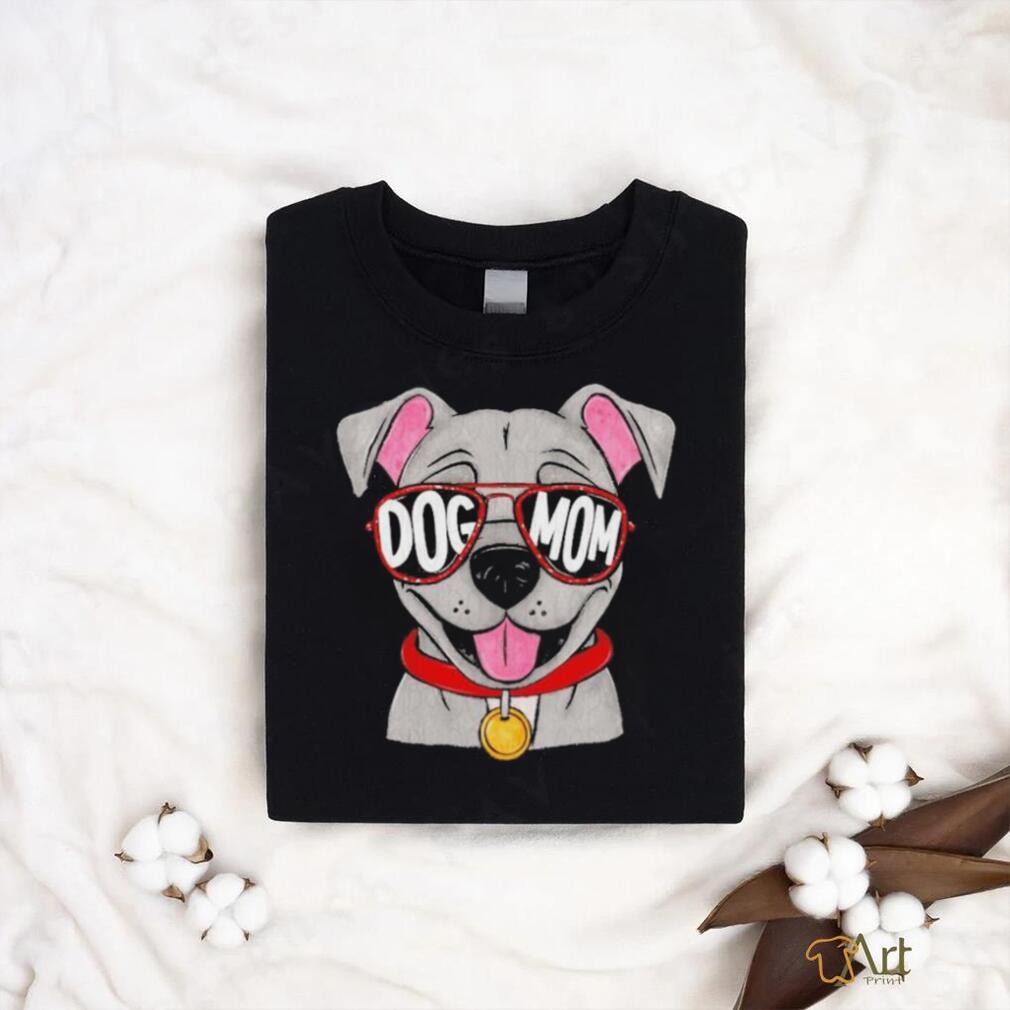 Top pit Bull Glasses Dog Mom shirt Top pit Bull Glasses Dog Mom shirt