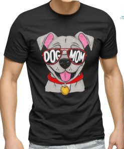 Top pit Bull Glasses Dog Mom shirt