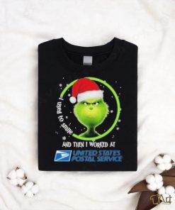 Top santa Grinch I used to smile and the I worked at USPS 2023 christmas shirt