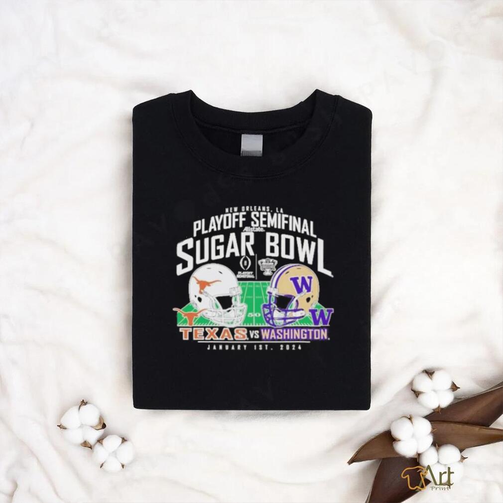 Top washington Huskies vs. Texas Longhorns New Orleans.LA Playoff semifinal Sugar bowl shirt Top washington Huskies vs. Texas Longhorns New Orleans.LA Playoff semifinal Sugar bowl shirt
