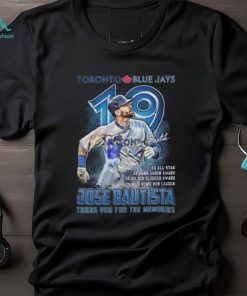 Toronto Blue Jays Jose Bautista Legends Thank You For The Memories T Shirt