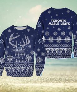 Toronto Maple Leafs Christmas Reindeer Cocoa 3D Sweater For Fans Gift Christmas