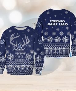 Toronto Maple Leafs Christmas Reindeer Cocoa 3D Sweater For Fans Gift Christmas