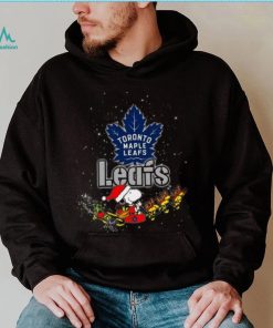 Toronto Maple Leafs NHL Santa Snoopy and Woodstock Christmas T Shirt