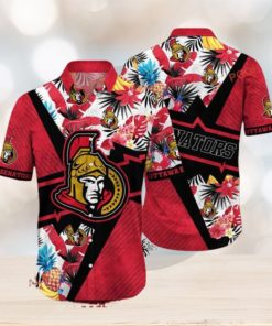 Travel Style Ottawa Senators NHL Hawaiian Aloha Shirt