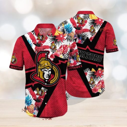 Travel Style Ottawa Senators NHL Hawaiian Aloha Shirt