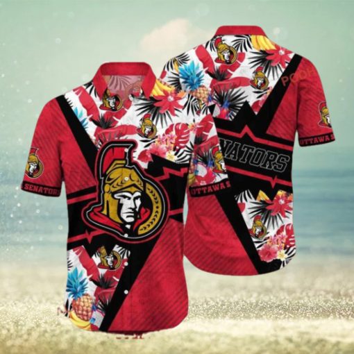 Travel Style Ottawa Senators NHL Hawaiian Aloha Shirt