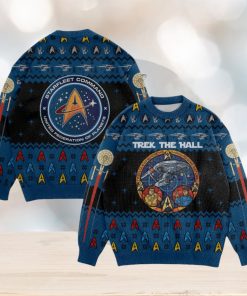 Trek The Hall Starfleet Command United Federation Of Planets Ugly Christmas Sweater