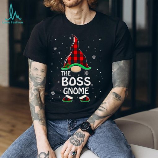 Trending Boss Gnome Buffalo Plaid Matching Family Christmas Pajama T Shirts