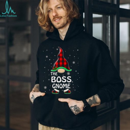 Trending Boss Gnome Buffalo Plaid Matching Family Christmas Pajama T Shirts