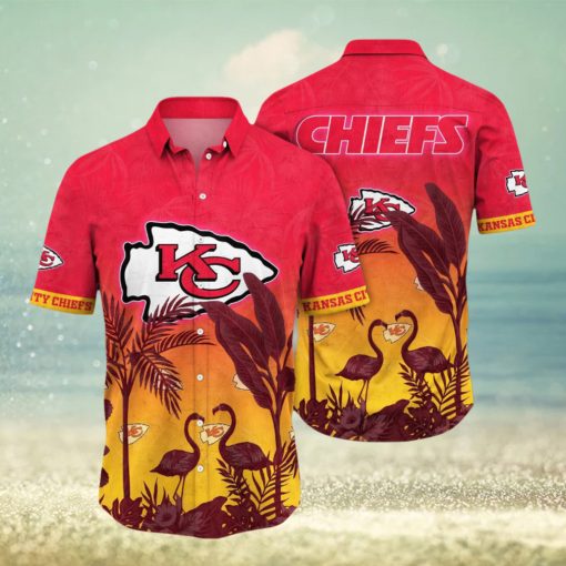 Trending NFL Kansas City Chiefs Flower Summer Hawaiian Shirt