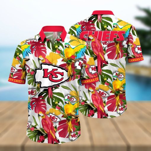 Trending NFL Kansas City Chiefs Summer Flower Hawaiian Shirt