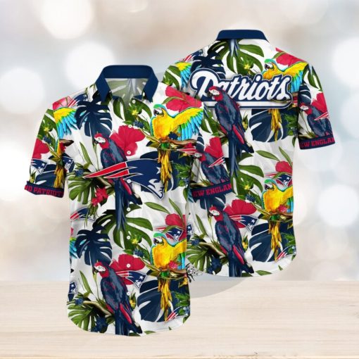 Trending NFL New England Patriots Flower Hawaiian Shirt