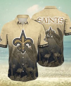 Trending NFL New Orleans Saints Flower Summer Hawaiian Shirt