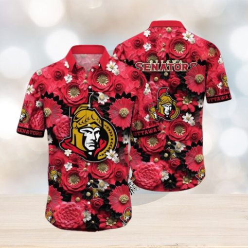 Trending This Summer Customizable NHL Ottawa Senators Hawaiian Shirt