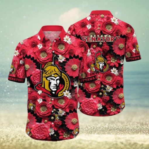 Trending This Summer Customizable NHL Ottawa Senators Hawaiian Shirt