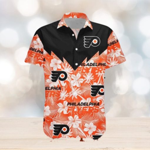 Tropical Seamless Design Philadelphia Flyers Hawaiian NHL Shirt