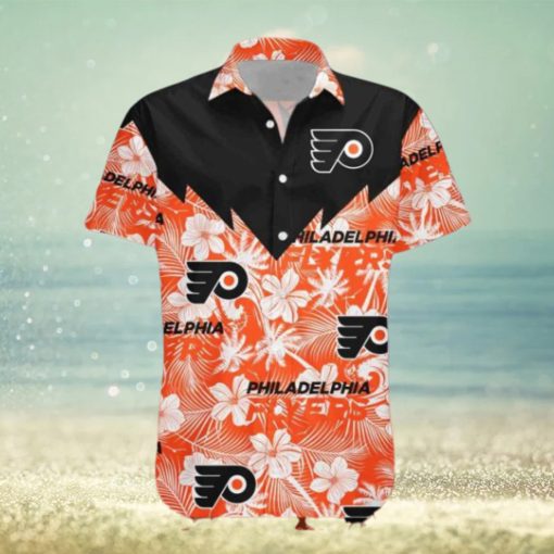 Tropical Seamless Design Philadelphia Flyers Hawaiian NHL Shirt