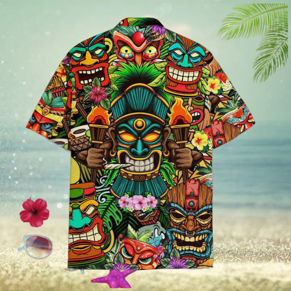 Tropical Tiki Head Hawaiian Shirt, Gift For Men And Women Tropical Tiki Head Hawaiian Shirt, Gift For Men And Women