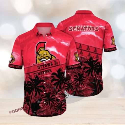 Tropicaltime Aloha Shirt – Ottawa Senators NHL Hawaiian Look