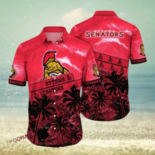 Tropicaltime Aloha Shirt – Ottawa Senators NHL Hawaiian Look