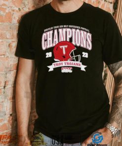 Troy University Trojans 2023 Sun Belt Football Conference Champions shirt, hoodie, sweater, long sleeve and tank top Troy University Trojans 2023 Sun Belt Football Conference Champions shirt