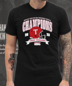 Troy University Trojans 2023 Sun Belt Football Conference Champions shirt, hoodie, sweater, long sleeve and tank top Troy University Trojans 2023 Sun Belt Football Conference Champions shirt