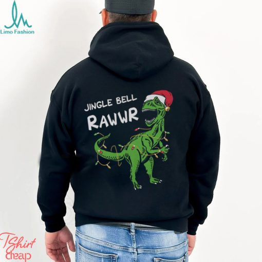 Tstars Boys Unisex Christmas Shirts Gift for Kids Jingle Bell Rawr T Rex Santa Kids Family Holiday Shirts Xmas Party Christmas Gifts for Boy Toddler Kids Birthday Gift T Shirt
