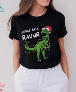 Tstars Boys Unisex Christmas Shirts Gift for Kids Jingle Bell Rawr T Rex Santa Kids Family Holiday Shirts Xmas Party Christmas Gifts for Boy Toddler Kids Birthday Gift T Shirt