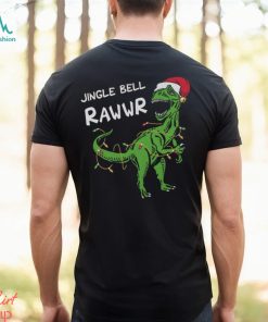 Tstars Boys Unisex Christmas Shirts Gift for Kids Jingle Bell Rawr T Rex Santa Kids Family Holiday Shirts Xmas Party Christmas Gifts for Boy Toddler Kids Birthday Gift T Shirt