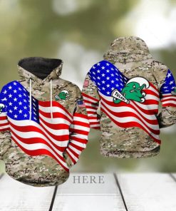 Tulane Green Wave NCAA US Flag Camo Veteran 3D Printed Hoodie