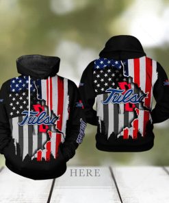 Tulsa Golden Hurricane NCAA US Flag 3D Printed Hoodie Ver 1