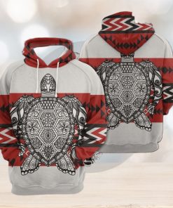 Turtle Zentangle Native Pattern 3D Printed Hoodie