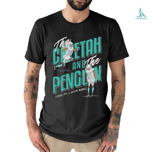 Tyreek Hill and Jaylen Waddle Miami Cheetah and Penguin Miami Dolphins NFL shirt