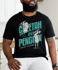Tyreek Hill and Jaylen Waddle Miami Cheetah and Penguin Miami Dolphins NFL shirt