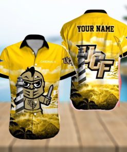 UCF Knights NCAA Authentic Custom Name Hawaiian Shirt Beach For Men Women Gift For Fans