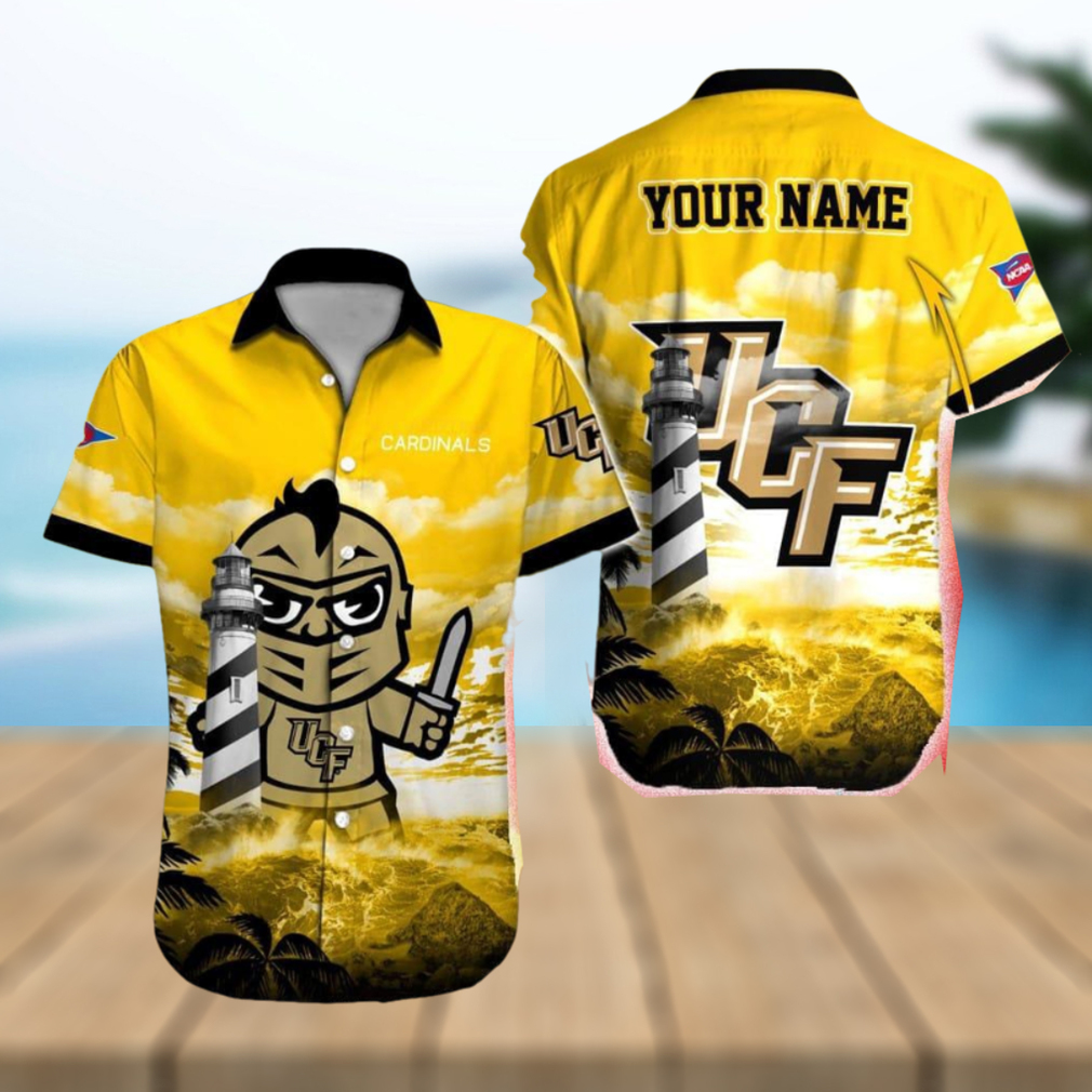 UCF Knights NCAA Authentic Custom Name Hawaiian Shirt Beach For Men Women Gift For Fans UCF Knights NCAA Authentic Custom Name Hawaiian Shirt Beach For Men Women Gift For Fans