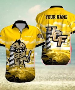 UCF Knights NCAA Authentic Custom Name Hawaiian Shirt Beach For Men Women Gift For Fans