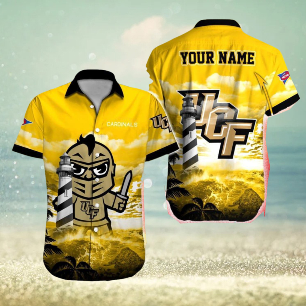 UCF Knights NCAA Authentic Custom Name Hawaiian Shirt Beach For Men Women Gift For Fans UCF Knights NCAA Authentic Custom Name Hawaiian Shirt Beach For Men Women Gift For Fans